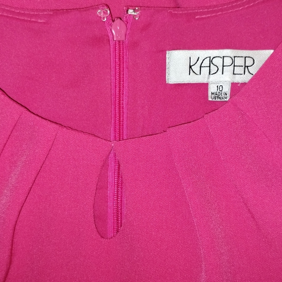 Kasper Dresses & Skirts - KASPER Dress Hot Pink Sleeveless Size 10 Lined Barbiecore